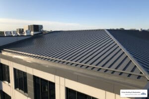 low slope standing seam metal roof