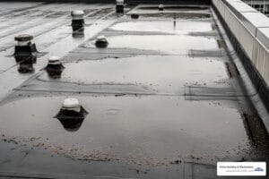 Flat roof ponding repair