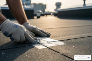 how do you repair a flat roof