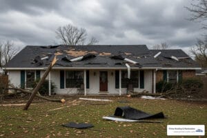 Storm damage home repair