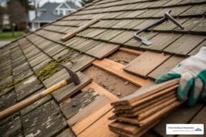 wood shake roof repair