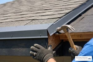 drip edge overlap installation on residential roof - drip edge overlap